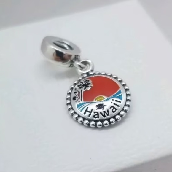 Pandora Hawaii Sunset Honu Turtle Enamel Dangle Charm #100 - Picture 1 of 6